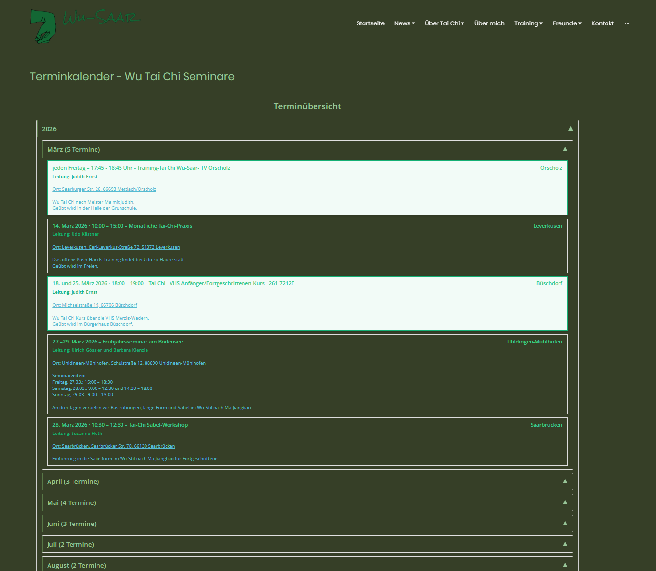 Neuer Terminkalender